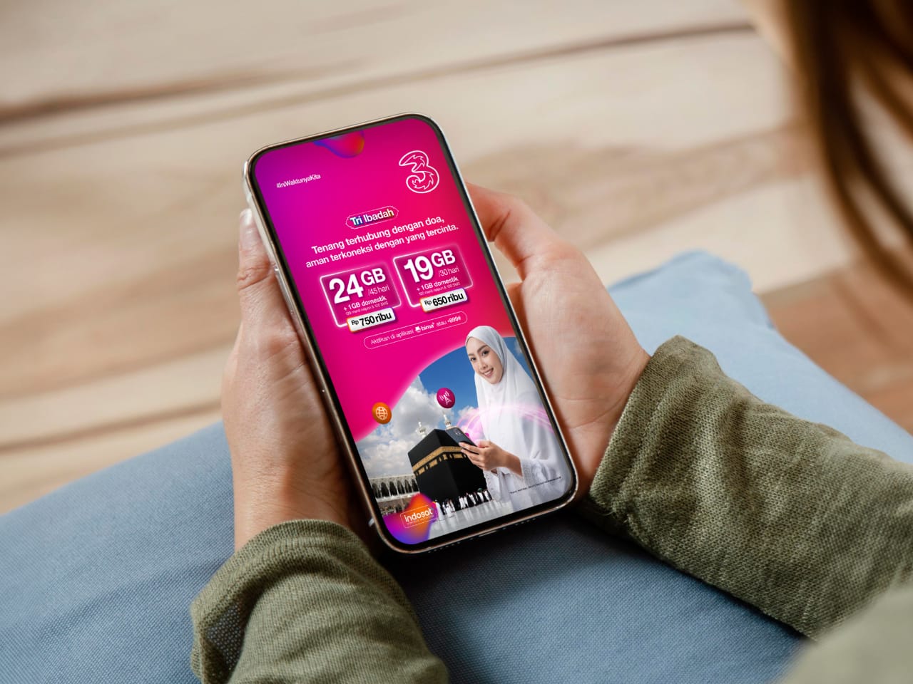 Produk Tri Ibadah dirancang khusus agar para jamaah dapat tetap terhubung dengan keluarga maupun rombongan selama berada di Tanah Suci